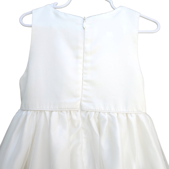 American Princess White /Navy Velvet Formal Dress 5 - Picture 8 of 9